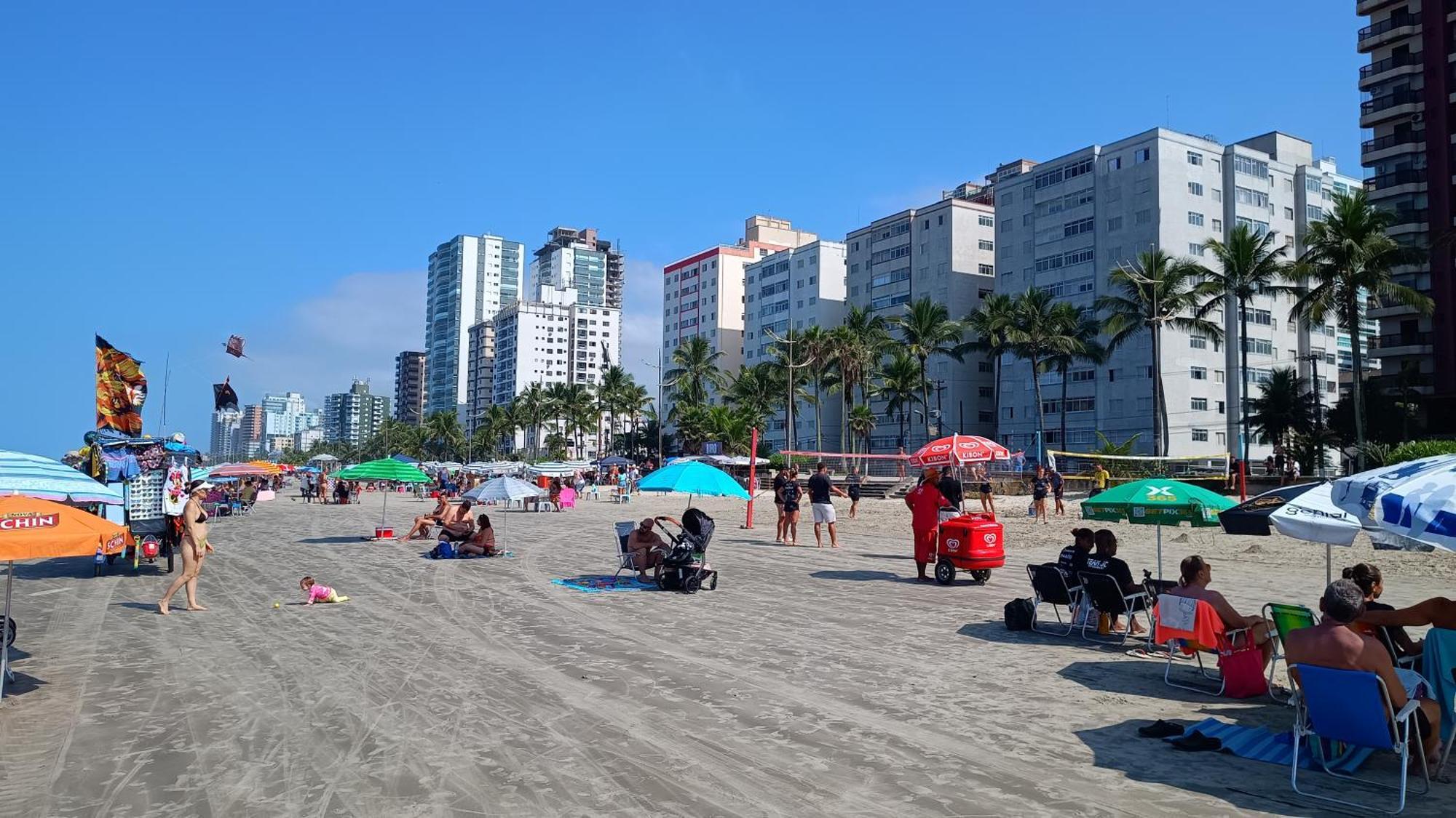 Apartamento Pe Na Areia Vila Caicara Praia Grande  Luaran gambar